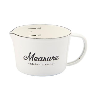 豊琺瑯 豊琺瑯 リリーホワイト ホーロー メジャーカップ S Measure LW-209