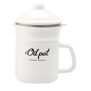 豊琺瑯 豊琺瑯 リリーホワイト ホーロー オイルポット Oilpot LW-222