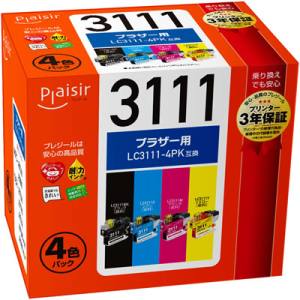 プレジール Plaisir プレジール PLE-BR3111-4P インク 4色パック 汎用品 Plaisir