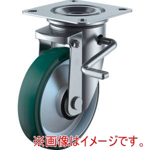 ユーエイ ユーエイ PMS-100UWBLB R /INJ プレート式 自在 キャスター ウレタン 車輪径100mm ストッパー付き PMタイプ PMS-LB R型 取付寸法74×74 67×67