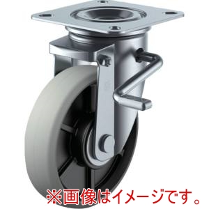 ユーエイ ユーエイ PMS-100GUBLB R プレート式 自在 キャスター ウレタン 車輪径100mm ストッパー付き PMタイプ PMS-LB R型 取付寸法74×74 67×67