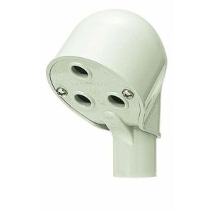 未来工業 ミライ 未来工業 MEC-28M エントランスキャップ 適合管VE28 ミルキーホワイト 1個