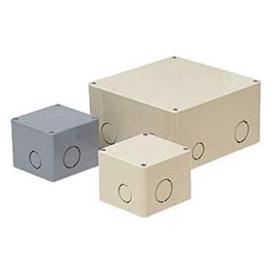 未来工業 ミライ 未来工業 PVP-1007N プールボックス 正方形 ノック付き 100×100×75 グレー