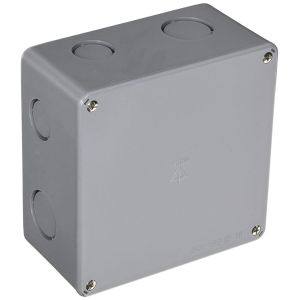 未来工業 ミライ 未来工業 PVP-1507N プールボックス 正方形 ノック付き 150×150×75 グレー