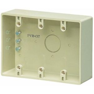 未来工業 ミライ 未来工業 PVR-0TJ 3ヶ用露出スイッチボックス コネクタ無 ノック穴無 ベージュ 1個