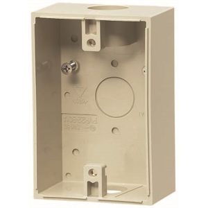 未来工業 ミライ 未来工業 PVR22-BC1AJ 露出スイッチボックス 防水コンセント用 ベージュ VE16 22 1個
