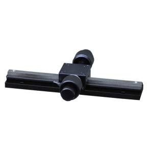 中央精機 中央精機 LS-414WSL2 長作動ステージ レール長200mm 粗微動両ハンドル メーカー直送 代引不可 北海道沖縄離島不可