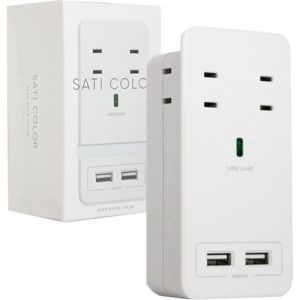 ファーゴ Fargo ファーゴ CT221WH SATI COLOR AC4個口 4.2A USB ホワイト