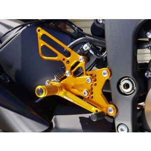 ベビーフェイス BabyFace ベビーフェイス 002-K024GD バックステップキット ゴールド ZX-6R Ninja/ZX636R 13-16