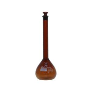 柴田科学 SIBATA 柴田科学 026100-200 メスフラスコ 茶 カスタムA 200mL