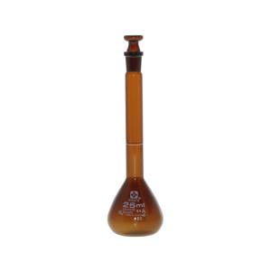 柴田科学 SIBATA 柴田科学 020070-25 メスフラスコ 茶 スーパーグレード 25mL