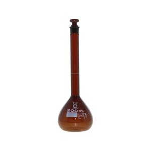柴田科学 SIBATA 柴田科学 020070-200 メスフラスコ 茶 スーパーグレード 200mL