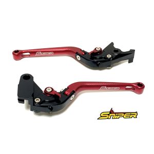 スナイパー SNIPER スナイパー SP0107R クラッチレバー＆ブレーキレバーセット 赤 NINJA250 NINJA400 Z250 Z400