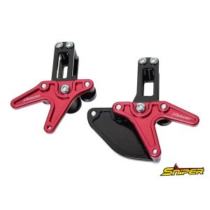 スナイパー SNIPER スナイパー SP0151R レーシングスタンドフック 赤 スプロケットガード付 GROM JC92/ダックス125(22-) JB04
