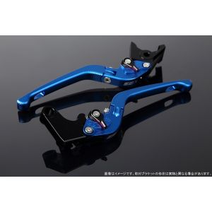 スピードラ SSK SPEEDRA スピードラ LVDM018BE-BK アジャストレバー 3D可倒式 Mブルー/Mブラック NINJA250R 08-12 NINJA250 13-17/18-