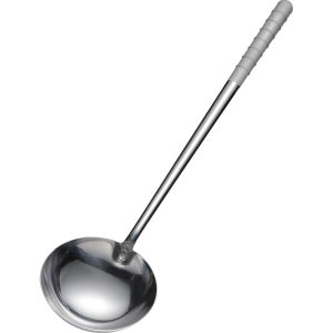 山儀工業所 山儀工業所 リス オールステンレス ブラスト加工 中華お玉 小