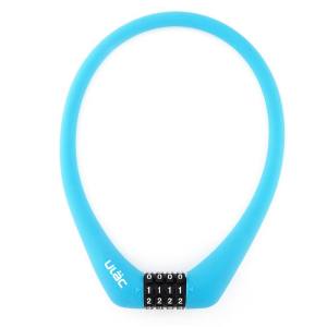 ユーラック ULAC ユーラック SC-1 シリコンスチールケーブルロック PRAGUE ライトブルー ULAC