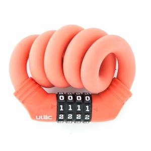 ユーラック ULAC ユーラック A600M シリコンカバーワイヤーロック 1970 15mm×60cm レッド ULAC