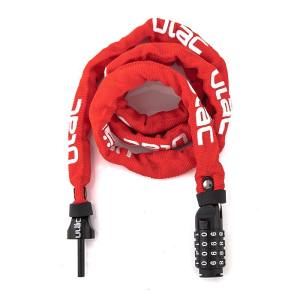 ユーラック ULAC ユーラック A800CXL 4mm コンボチェーンロック 52nd Street レッド ULAC
