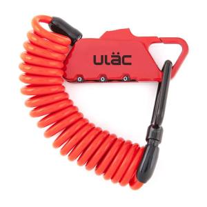 ユーラック ULAC ユーラック K2S カラビナケーブルロックコンボ PICCADILLY レッド ULAC
