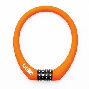 ユーラック ULAC ユーラック SC2 ミニシリコンスチールケーブルロック PRAGUE GO オレンジ ULAC