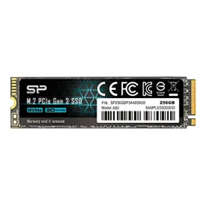 シリコンパワー silicon power シリコンパワー SSD M.2 256GB SP256GBP34A60M28 PCIe Gen3x4 256GB