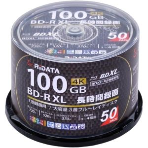 ライデータ RIDATA RIDATA BD-R520PW4X.50P SP A BD-R XL100GB 2-4倍速 ホワイトプリンタブル 50枚