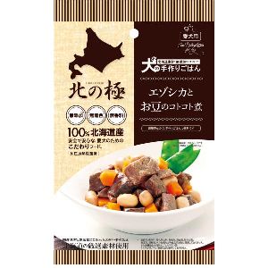 ファインツー Fine2 ファインツー 北の極 エゾシカとお豆のコトコト煮 60g 犬 ドックフード