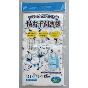 サンスクリット サンスクリット シマエナガ柄持ち手付き袋 中 25P