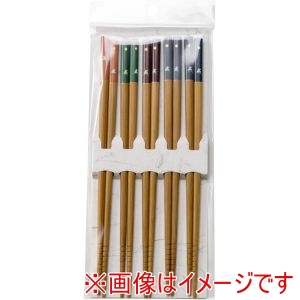 アサヒ興洋 アサヒ興洋 客用箸 スス竹 うさぎ雛 5膳組