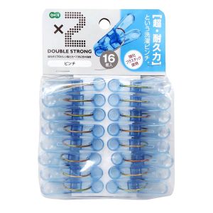 オーエ OHE オーエ ポリカ ピンチ 16個入り ブルー