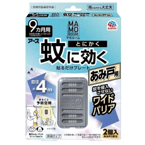 アース製薬 EARTH アース マモルーム 蚊に効く貼るだけプレート あみ戸用 9ヵ月用