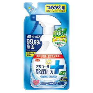 アース製薬 EARTH アース らくハピ アルコール除菌EX つめかえ用 400mL