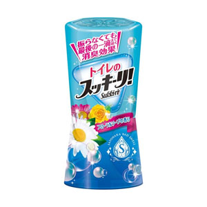 アース製薬 EARTH アース トイレのスッキーリ! Sukki-ri! フローラルソープの香り 400mL 消臭剤