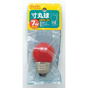 朝日電器 エルパ ELPA エルパ G-13H R 寸丸球赤 ELPA 朝日電器