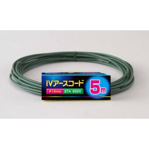 朝日電器 エルパ ELPA エルパ IV-1605H G IVアース1.6 5M ELPA 朝日電器