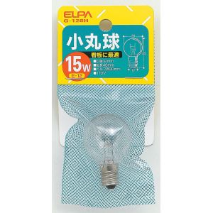 朝日電器 エルパ ELPA エルパ G-126H 小丸球 E12 15 ELPA 朝日電器