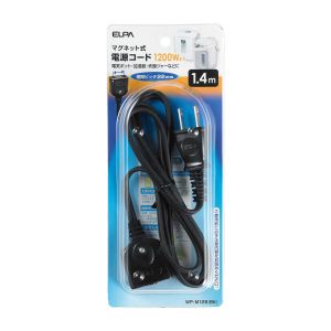 朝日電器 エルパ ELPA エルパ WP-M12B BK ポット用コード 12A ELPA 朝日電器