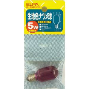 朝日電器 エルパ ELPA エルパ Gー05H PK 生地色ナツメ球5W ELPA 朝日電器