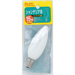 朝日電器 エルパ ELPA エルパ G-64H W シャンデリアE17 ELPA 朝日電器