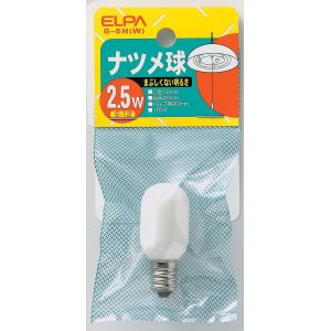朝日電器 エルパ ELPA エルパ G-5H W 節電ナツメ球 ELPA 朝日電器
