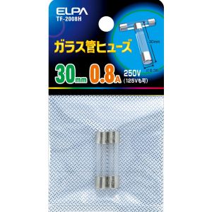 朝日電器 エルパ ELPA エルパ TF-2008H ガラス管ヒューズ30MM ELPA 朝日電器