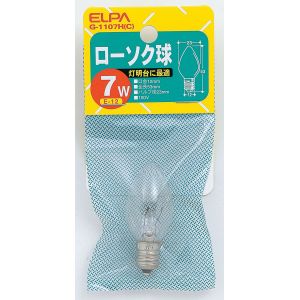 朝日電器 エルパ ELPA エルパ G-1107H C ローソク球 ELPA 朝日電器