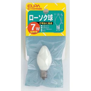 朝日電器 エルパ ELPA エルパ G-1107H W ローソク球 ELPA 朝日電器