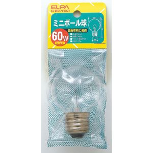 朝日電器 エルパ ELPA エルパ G-807H C ミニボール 60W ELPA 朝日電器