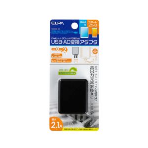 朝日電器 エルパ ELPA エルパ USB-AC100 USB-ACアダプター2.1A ELPA 朝日電器