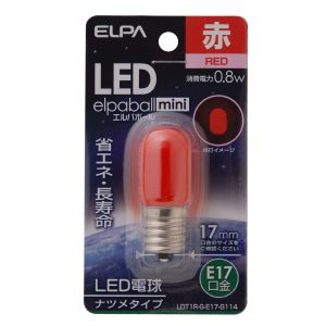 朝日電器 エルパ ELPA エルパ LDT1R-G-E17-G114 LEDナツメ形E17 ELPA 朝日電器