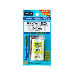 朝日電器 エルパ ELPA エルパ TSC-081 電話機用充電池 ELPA 朝日電器