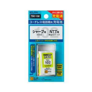 朝日電器 エルパ ELPA エルパ TSC-102 電話機用充電池 ELPA 朝日電器