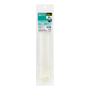 朝日電器 エルパ ELPA エルパ KBF-N250015 WH 結束バンド 250mm ホワイト 15本入 ELPA 朝日電器